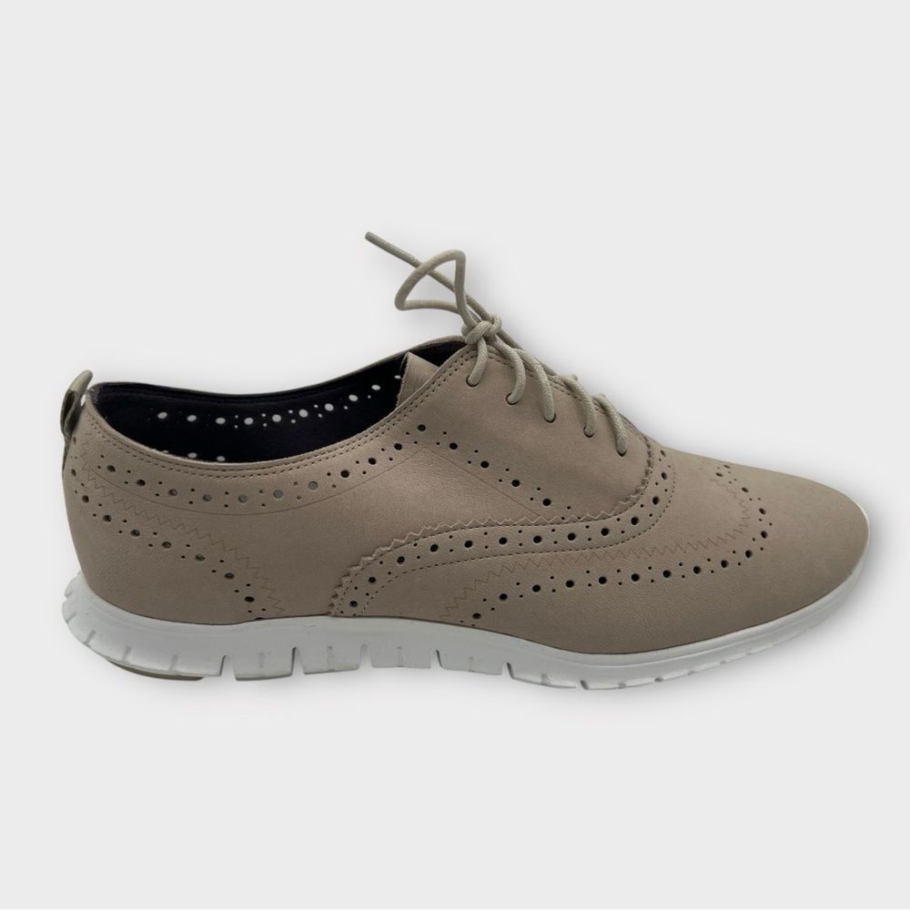 Cole Haan Women's Zerogrand‎ Wing Oxford Oat Nubuck, Size 10.5 Amazing Condition